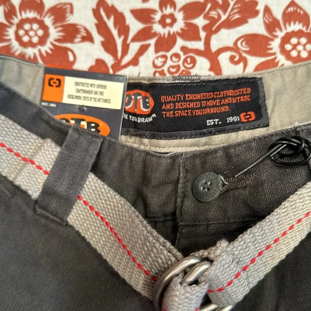OTB, cargo shorts with belt